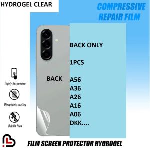 HYDROGEL BACK BENING CLEAR SAMSUNG A17 A07 A16 LTE A56 5G A36 5G A26 5G A32 4G A32 5G A52 A72 A52S 5G A16 A16 5G ANTI GORES SCREEN GUARD BACK JELL PELINDUNG ANTI JAMUR