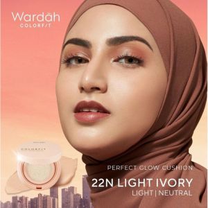 Wardah Colorfit Perfect Glow Cushion - Tahan Lama Hingga 12 Jam Dilengkapi SPF 33 PA+++ - Hasil Akhir Glowing
