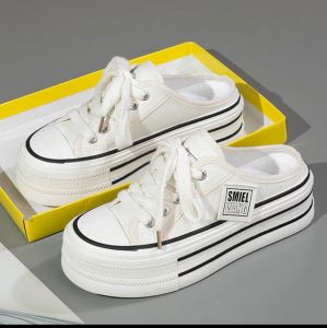 COD 789 QUINN Sepatu Sneakers Selop Wanita Import Motif Tali