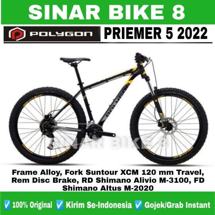 Sepeda Gunung Ukuran 275 MTB POLYGON PRIMER Frame Alloy Speed