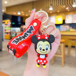 Gantungan Kunci 3D Disney Mickey Minnie Donald Duck Daisy Aksesoris Gantungan Tas Kecyhain