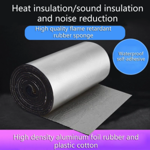 200x50cm 5/7/10mm Car Sound Mat Proofing Deadener Heat Noise Insulation Deadening Mat Hood Closed Cell Foam