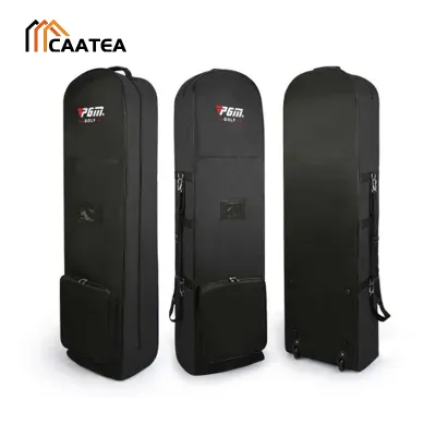 PGM Golf Bag Durable Travel Aviation Wheels Large Club Cover Foldable Nylon Airpla Air Bag Waterproof Aviation Golf Bag Large Capacity Easy To Carry Brand-new