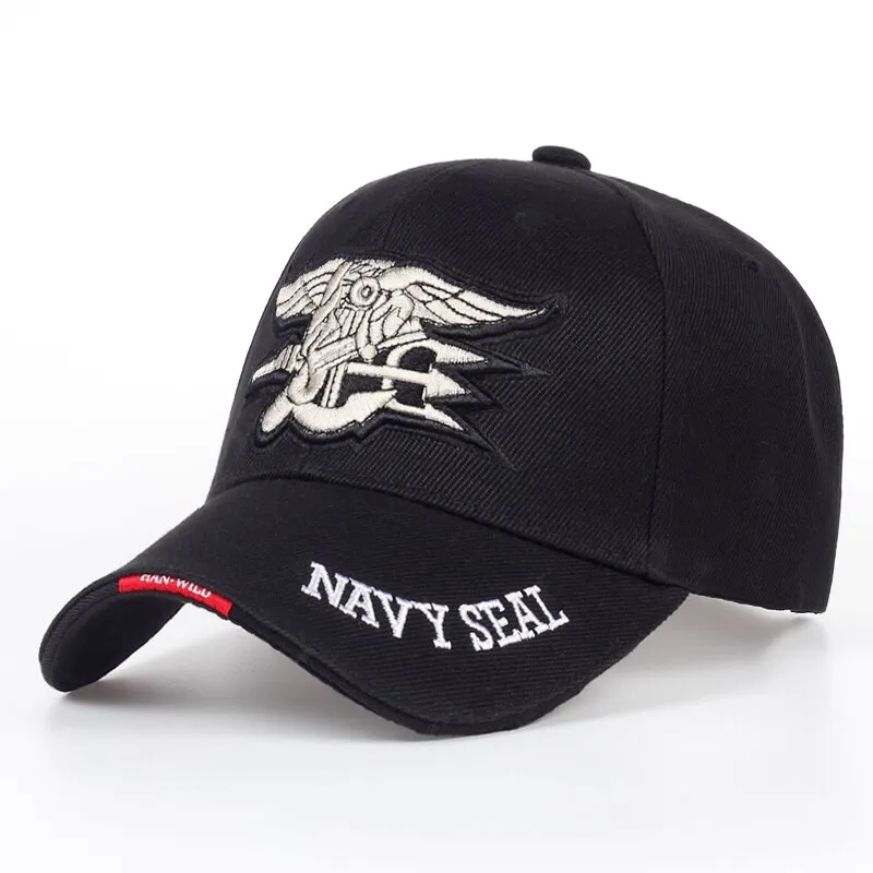 Navy Seals Baseball Cap Fashion Golden Embroidery Dad Hat Mens