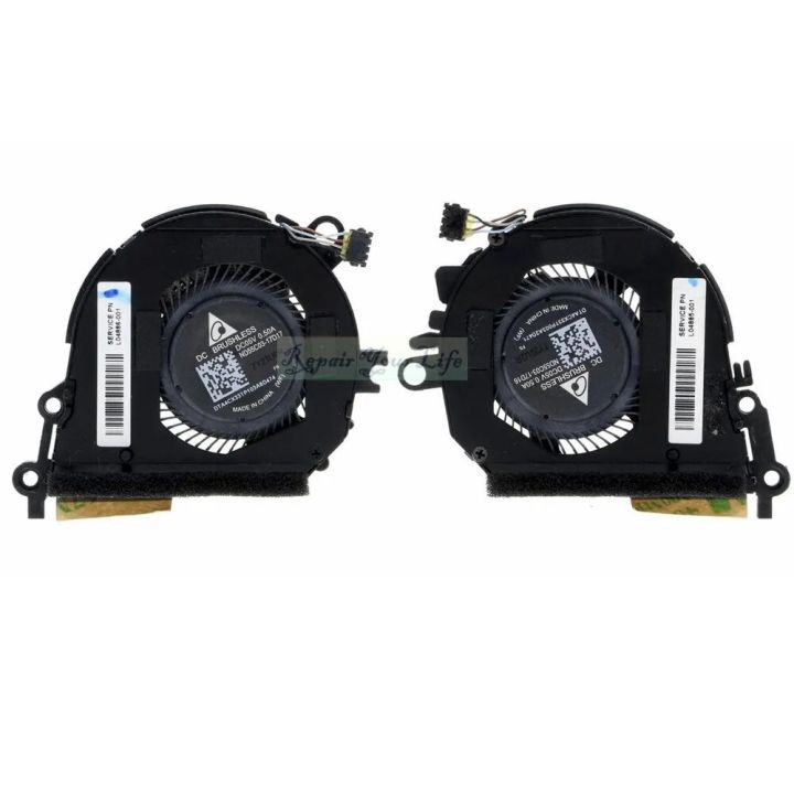 CPU GPU Fans For HP Spectre X360 13AE 13T-AE 13T-Ae000 AE010 TPN-Q199 ...