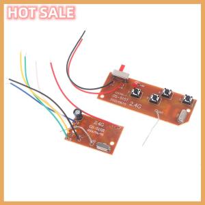 🔥🔥🔥dingdaocunz 2.4G 4CH RC Remote Control 27MHz Circuit PCB Transmitter Receiver Board with Antenna Radio for RC Car Truck