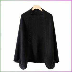 Women Wool Knitted Sweater Draped Over Shawl Fashionable Banquets High-quality Cardigans Scarves