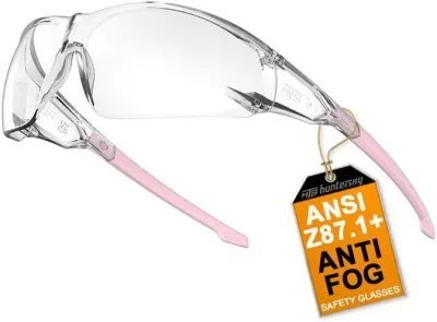 ANSI Z87.1 Anti-Fog Wrap-Around Clear Safety Glasses Pickleball lab chemistry goggles with Scratch Resistant