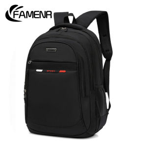 FAMENR【พร้อมส่ง】กนะเป๋าเป้ กระเป๋าเป้นักรียน สะพายหลัง คุณภาพสูง สายปรับความยาวได้ ผ้า nylon