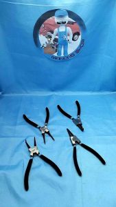 4 In 1 Circlip Plier Snap Ring Plier With Rubber Handle Heavy Duty Retaining Ring Pliers