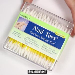 Fran Wilson NAIL TEES COTTON TIPS 120 Count (3 PACK) - The Ultimate Nail Tool Multi-Purpose Double-sided Swabs with Pointed Ends for Precise Touch-ups and the Perfect At-Home Manicure & Pedicure
