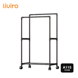 Liviro Stand Hanger Rak Gawangan Baju Rak Gantungan Baju Rak Jemuran Baju Besi Kokoh Premium Quality