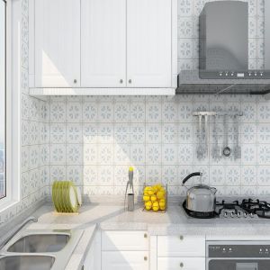 Giấy dán tường phòng tắm chống ẩm và chống thấm nước nhãn dán tường nhà bếp dày