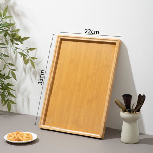 Bamboo Tray Serving Tray Bamboo Tray Food Tray Coffee Tray Talam Kayu Dulang Makanan Dulang Kayu Aesthetic 木托盤