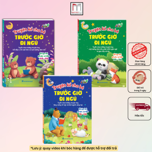 Combo 3c Truyện kể cho bé trước giờ đi ngủ giúp bé phát triển IQ-CQ  EQ-SQ  AQ-PQ