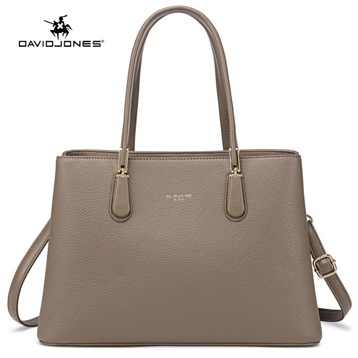 FGJ David Jones Paris women shoulder bag pu leather female tote