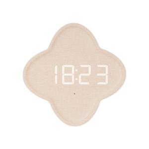 Digital Wall Clock For Bedroom Creative Wall Clock Home Decor Wall-Mounted Hole Design Nordic Clock Japanese-Style Photosensitive Digital Wall Clock For Bedroom