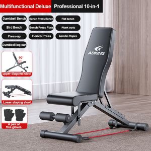 Adjustable Weight Bench Dumbbell Barbell Sit-Up Bench Press for Home Gym Fitness Strength Training