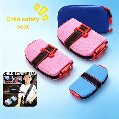 Portable Foldable Car Booster Seat Compact Travel Foldable Child Safety Booster Seat