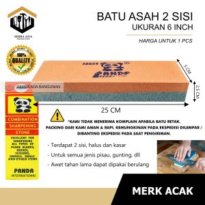BATU ASAH PISAU MDS / PANDA GOLOK GUNTING  DLL 6 & 8 INCH TEBAL 2 SISI BATU AMRIL GOSOK SUPER TAJAM