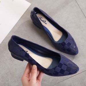 [Free Shipping] Stone Non-Slip Wedge Sandals For Women Summer Fashion Suitable For Outdoor Wear Chunky Heel Closed-Toe Mid-Heel Pointed-Toe Shoes