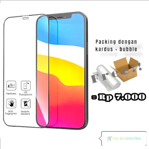 Temperd Kaca Bening Full cover iPhone 15 11 Pro Max 12 13 14 pro MAX 14 plus 12 13 mini X XR Xs 6 7 8+ 6 7 8G 6s Tempered  Glass Ful Coverage Clear Glossy Tempred Amoled Pelindung Layar   Antigores Screen Protector Anti Gores