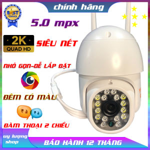 Camera yoosee ptz 5.0 mpx hình ảnh sắc nét chống nước tốt xem đêm có màu đàm thoại 2 chiều dễ lắp  đặt và sử dụng