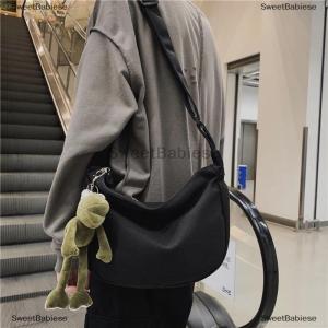 [COD] SweetBabiese กระเป๋าสะพายข้างผ้าใบแคนวาสสำหรับทั้งชายและหญิง สไตล์สตรีทฮิปฮอปความจุมาก