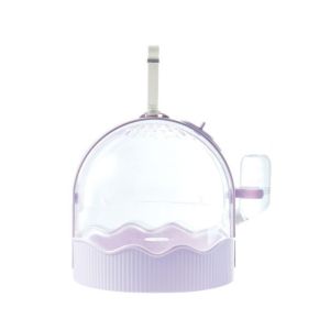 CARING PETS Breathable Hamster Carrying Cage Clear Flip Cover Plastic Hamster Carrier Portable with Water Bottle Hamster Travel Cage For Squirrel Hamsters