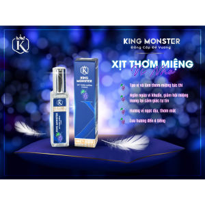 Xịt thơm miệng KING MONSTER nam nữ 10ml hương vị tự nhiên Tạo Sự Tự Tin Khi Giao Tiếp Thơm Mùi Hoa Quả Và Khử khuẩn
