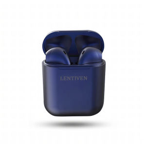 LENTIVEN Earphone Headset Bluetooth Olahraga Tahan Air Wireless With Powerbank LED Display Touch Control P12