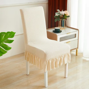 Xhome 【Manila Stock+COD】Thick Skirt dining chair cover stretchable Universal Knitted Elastic Antifouling Seat Cushion
