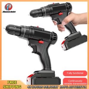 Winnereco เครื่องเจาะแบบสว่านไฟฟ้าแบบไร้สายขับเคลื่อนไขควงไฟฟ้าไขควงพลังงานขนาดเล็กชุดสำหรับงานไม้สำหรับงานไม้