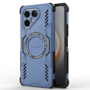 Shockproof Case For Tecno Pova 7 Ultra 5G Pova7 Phone Casing Back Cover Soft TPU Edge Hard PC Car Holder Bumper Simple Anti Drop Protection