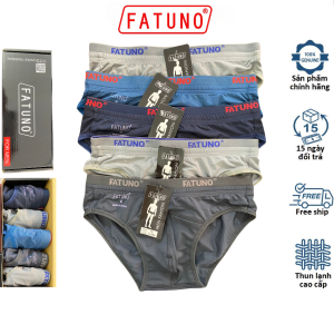 Hộp 5 quần lót tam giác nam FATUNO thun lạnh cao cấp quần sịp nam co giãn thấm hút kháng khuẩn tốt - FATUNO F3