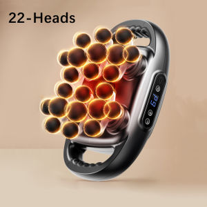 Jinkairui 12 Heads Massage Gun Muscle Massager High-frequency Vibration Fascia Gun with Red Light Therapy Body Massager Professional Fascia Massager Multi-head