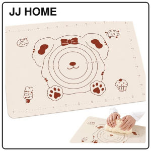 【JJ HOME】Cute Bear Silicone Baking Mat / Non-Stick Food-Grade Silicone Pastry Dough Rolling Mat
