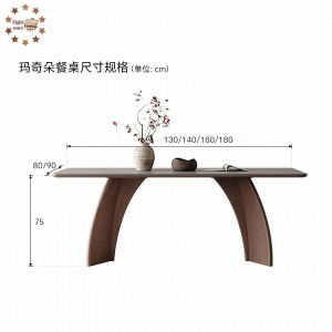 【SG⚡】Solid Wood Slab Dining Table Modern Minimalist Dining Table Chair Set Vintage-Style Dining Table Home Dining Table
