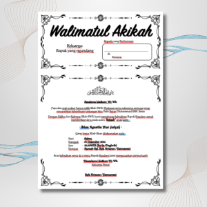 Undangan Walimatul Akikah