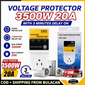 Power on Delay Voltage/Power Surge Protector 3500W 20A Automatic Voltage Switcher Surge Protector