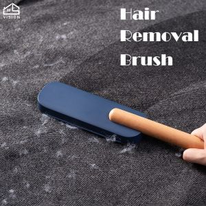 Vision Handheld Lint Dust Hair Remover Cloth Dry Cleaning Brush Portable Retractable Sweater Sticky Wool Dust Roller Pet Hair Sofa Dust Brush Cleaning Tools