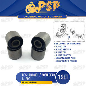 Bosh Ger / Tromol Belakang GL Pro (Set Isi 4) - Bos Boshing Gear Gir Belakang Honda Neotech Megapro