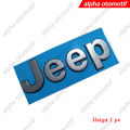 Emblem Mobil Logo Jeep Warna Silver 18 cm CAR. 