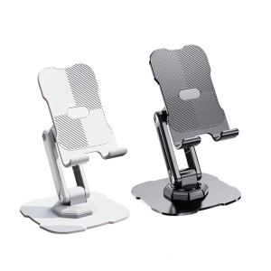 Cellphone Dock Foldable Tabletop Phone Support Cradle Holder Angle Height Adjustable Phone Tablet Stand Rotating Bracket