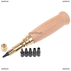 [COD] ourlove Automatic Belts Punch Replaceable Mute Rotary Punchers Leather Watch Craft Tool