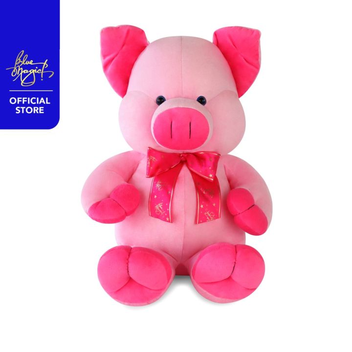 Pig stuffed toy in blue cheap magic price