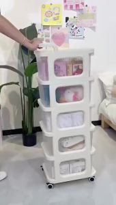 Drawer-style storage box toy and snack storage trolley baby supplies multi-layer storage rack