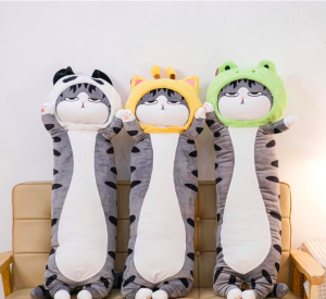 Thú nhồi bông mèo hoàng thượng cosplay form dài - Size từ 65cm đến 110cm- Quà tặng gấu bông mèo nhồi bông dễ thương - Gối ôm mềm mịn cho bé.