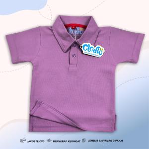 Clodio Kaos polo premium anak laki-laki usia 1-8 tahun | Lilac