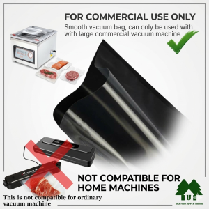 Vacuum Plastic Bag Transparent and Black Nylon PE 100pcs per pack